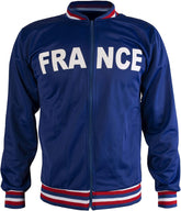 France Jacket Retro Football Tracksuit Zipped Jacket Men Top